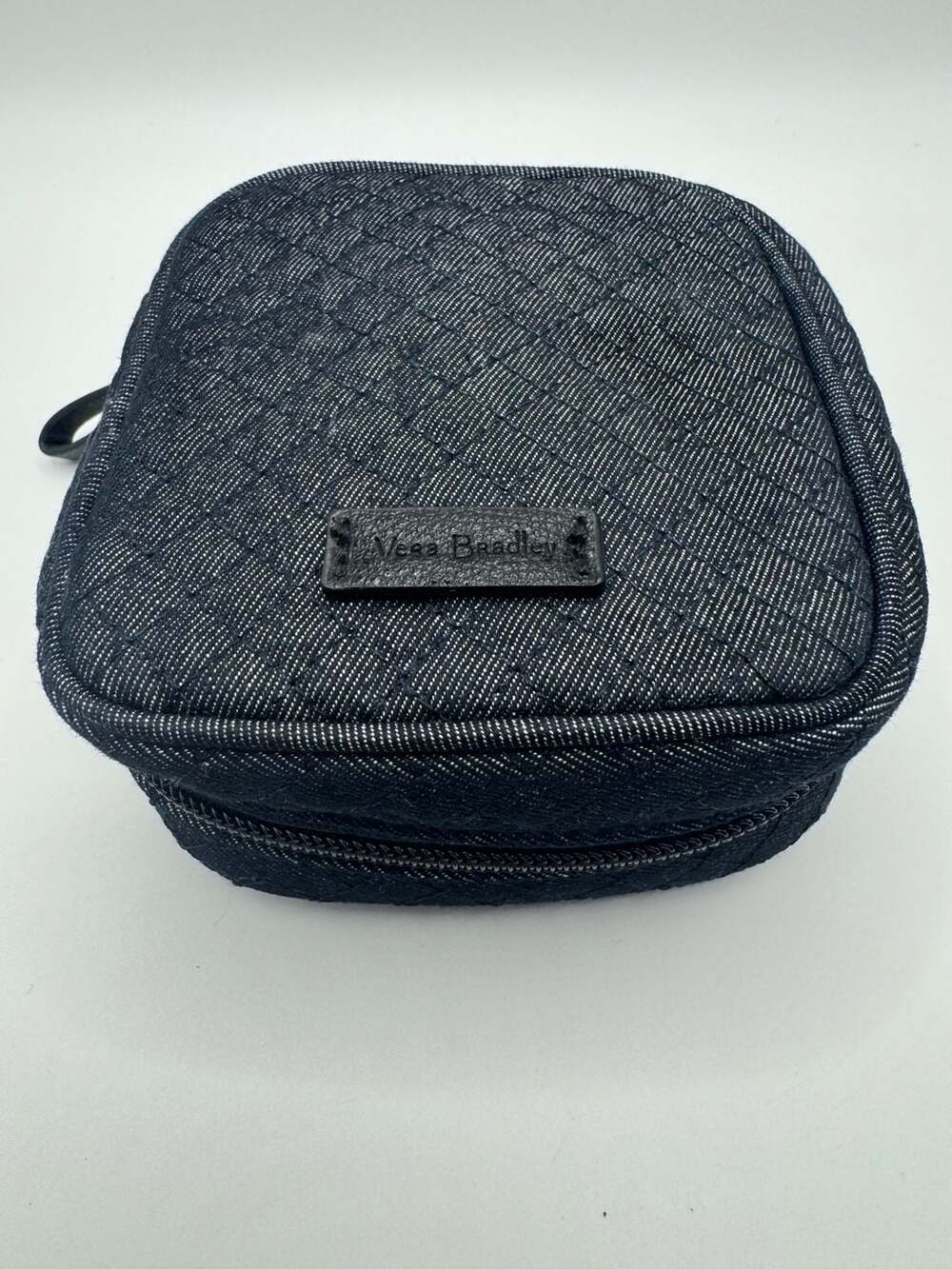 Vera Bradley Quilted Denim Jewelry Organizer Travel Case